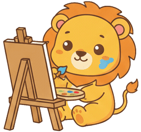 Preschooler painting